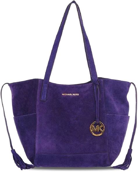 michael kors ashbury suede bag|Michael Kors Ashbury Large Grab Bag Suede Leather Iris Purple.